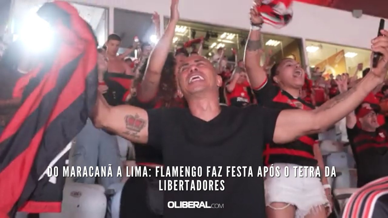 Do Maracanã a Lima: Flamengo faz festa após o tetra da Libertadores