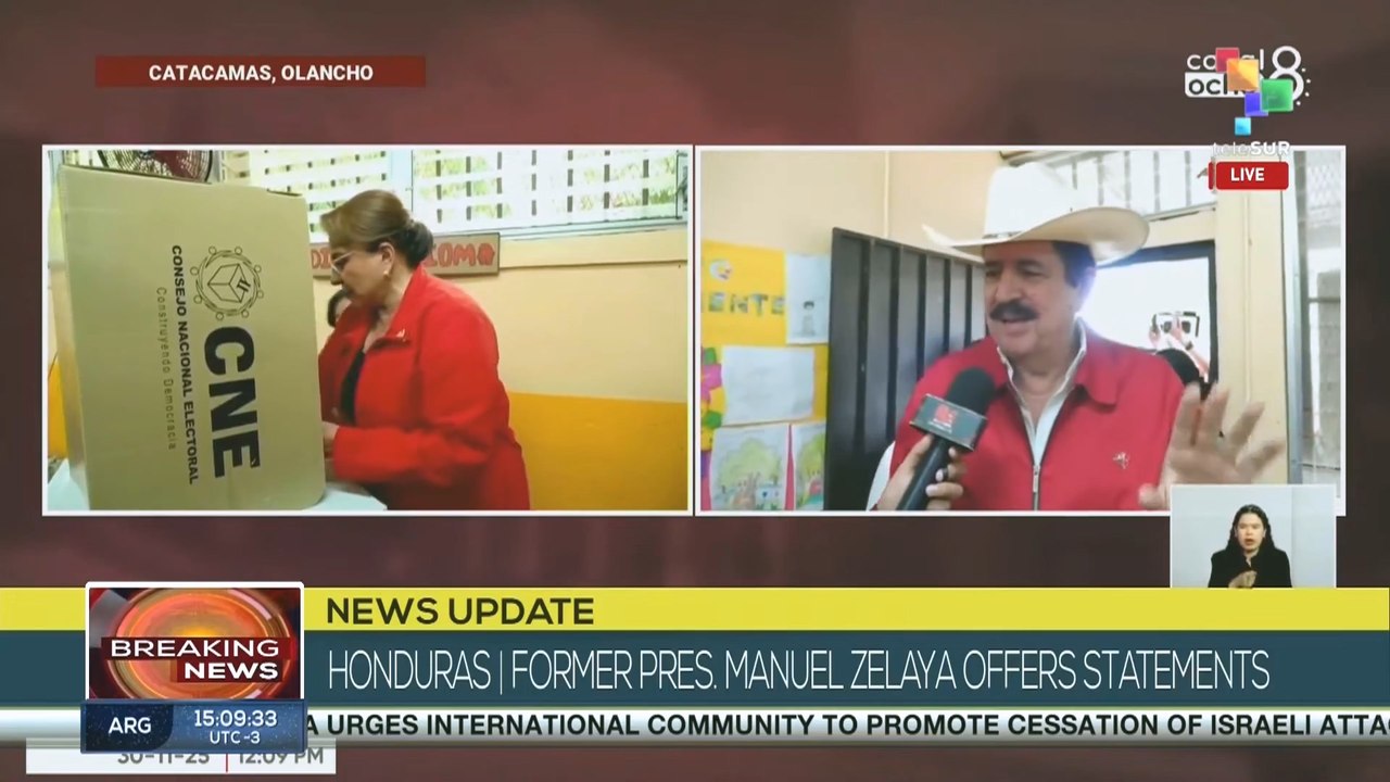Breaking News |  Xiomara Castro votes in General Elections  President of Honduras, Xiomara Castro, arrives at voting center to cast her vote and offers statements. teleSUR