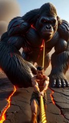 Ronaldo Messi Neymar Mbappé – Neon King Kong vs Dragons! 😱🔥