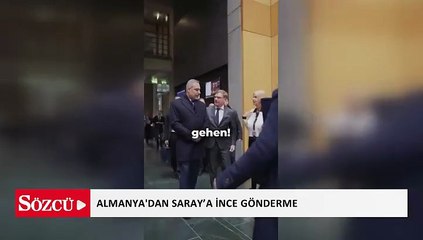Almanya'dan Saray’a ince gönderme