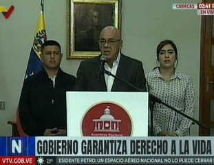 Pdte. AN Rodríguez expuso notas de prensa de medios estadounidenses sobre crímenes en el Caribe