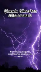 Bir Şimşek çaktığında sıcaklığı 30.000 dereceye ulaşır