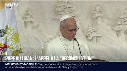 Le pape Léon XIV appelle "les artisans de la paix à persévérer" pour sa première journée de visite au Liban