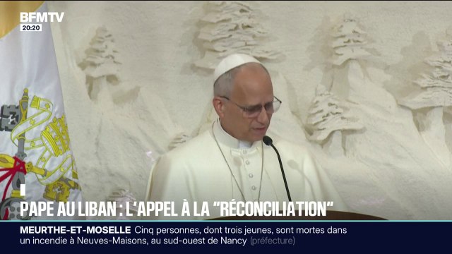 Le pape Léon XIV appelle les artisans de la paix à persévérer pour sa première journée de visite au Liban