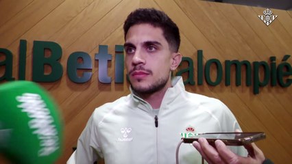 Bartra, tras el derbi a los medios oficiales del Betis.