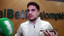 Bartra, tras el derbi a los medios oficiales del Betis.