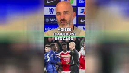 Maresca unhappy with referees after Caicedo sending off