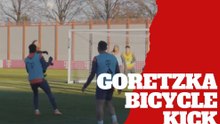 Leon Goretzka incredible bicycle kick takes Bayern Munich players by surprise