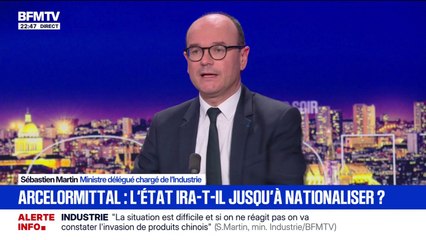 ArcelorMittal: "Arrêtons de dire que l'usine va fermer demain, ce n'est absolument pas vrai", déclare Sébastien Martin, ministre délégué chargé de l'industrie