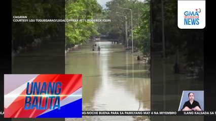Ilang kalsada sa Tuguegarao, lubog pa rin sa baha | Unang Balita