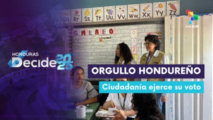 Ciudadanos ejercen su voto con orgullo nacional en Honduras