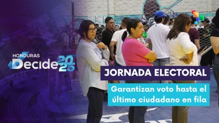 Masiva afluencia de votantes en el cierre de jornada electoral en Honduras