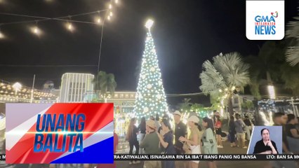 Christmas tree sa bayawan na 50 feet ang taas, pinalamutian ng iba't ibang recycled materials | Unang Balita