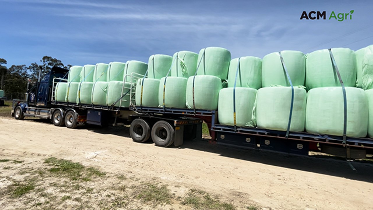 Two B-double loads of silage donated to farmers by East Gippsland Water