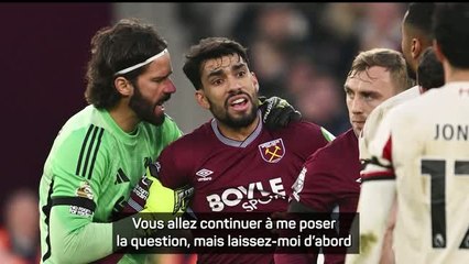 West Ham - Nuno refuse de commenter la colère et l'exclusion de Paqueta