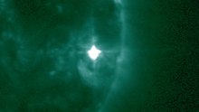NOAA's GOES-R Satellite Captures Sun Blasts Powerful X2 Flare