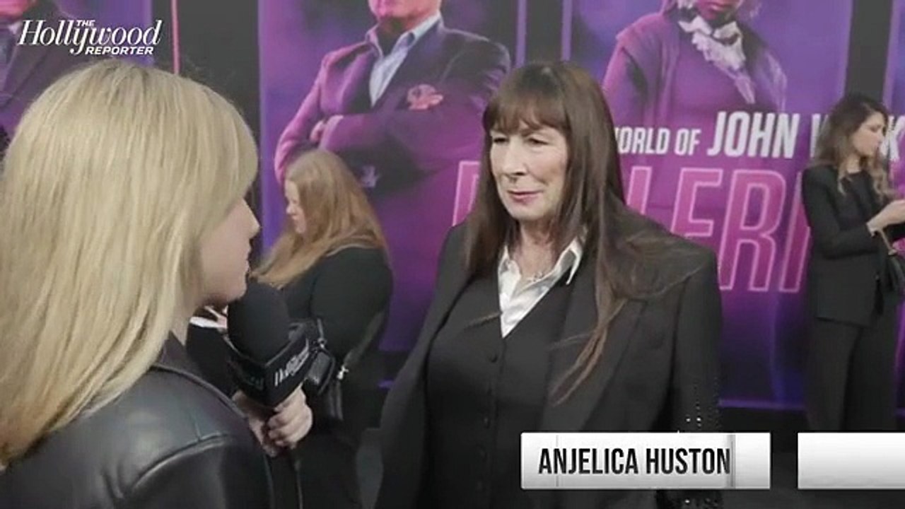 Anjelica Huston on 'John Wick' Film 'Ballerina': "It's a Wonderful Franchise" | THR Video