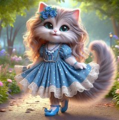 cute kitten dance in park with friend wait for end...........🤣😂😍😋