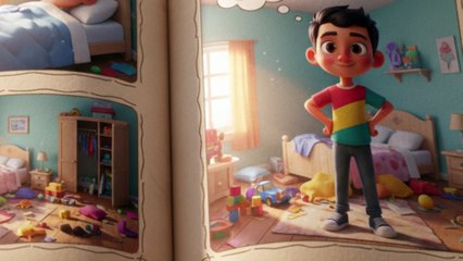 قصة الصغير ينظف غرفته 🧹 | قصص أطفال بالعربية – تعليم النظافة  للأطفال | Arabic Kids Story 2025