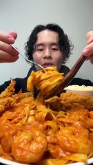 pasta asmr mukbang