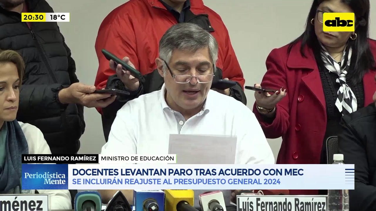 Video: docentes levantan paro tras acuerdo con MEC
