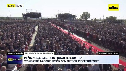 Santiago Peña: ‘’Gracias, don Horacio Cartes’'