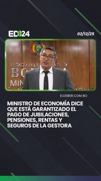 Ministro de Economía dice que está garantizado el pago de jubilaciones, pensiones, rentas y seguros de la Gestora