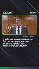 ¿Qué es el valor referencial del dólar que publica el BCB? Esto explica el ministro de Economía