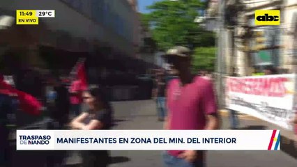 Traspaso de mando: Manifestaciones en el microcentro
