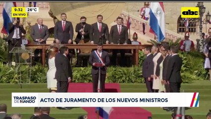 Traspaso de mando: Juran los nuevos ministros