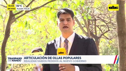 Traspaso de mando: articulación de ollas populares realizan varios pedidos al nuevo gobierno