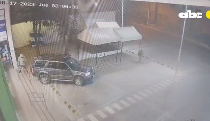 Así intentaron robar un cajero automático en San Lorenzo