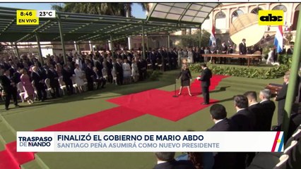 Traspaso de mando: Santiago Peña jura como  nuevo presidente