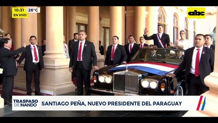 Traspaso de mando: Peña se dirige a la Catedral Metropolitana