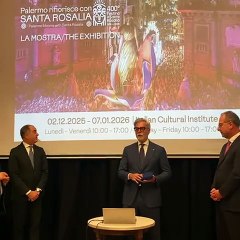 Mollicone - All'Inaugurazione della mostra su Santa Rosalia  (02.12.25)