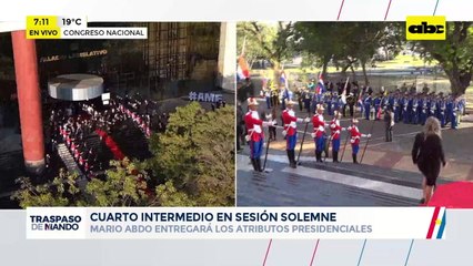 Traspaso de mando: Abdo entrega atributos presidenciales