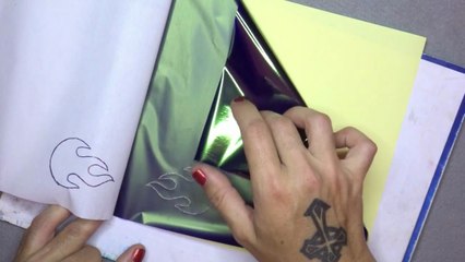 Como Hacer Una Plantilla, Stencil o Calco De Tatuaje a Mano Con Papel Hectografico Facil y Rapido
