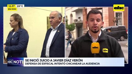 Video:  Se inició juicio a Javier Díaz Verón