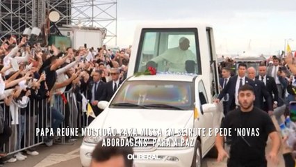 Papa reúne multidão para missa em Beirute e pede ‘novas abordagens’ para a paz