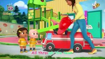 Wheels on the Fire Truck Song - Kid Tv Nursery Rhymes & Kids Songs