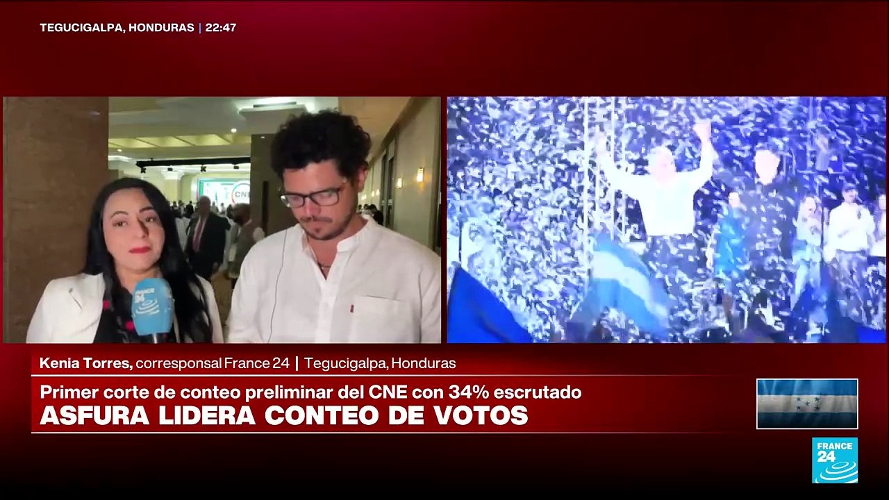 Informe desde Tegucigalpa: Nasry Asfura lidera conteo preliminar de las presidenciales