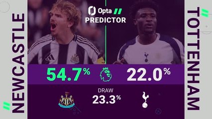 Newcastle v Tottenham - Opta Predictor