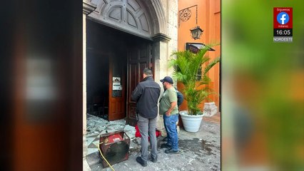 Vinculan a proceso a hombre por incendio y robo en una iglesia de Morelia