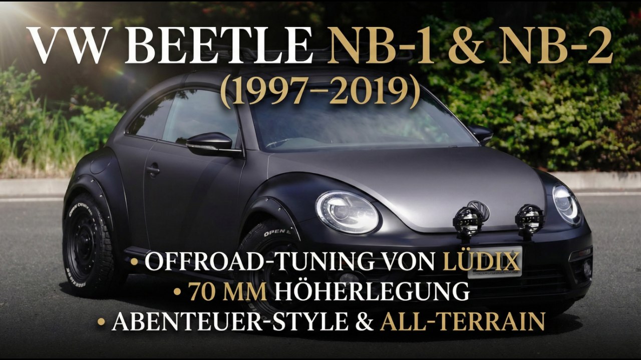 NB-1 & NB-2: VW Beetle-Offroader mit 70 mm Höherlegung von Lüdix
