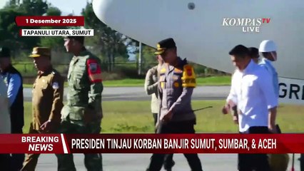 Presiden Prabowo Didampingi Bobby Nasution-Masinton Cek Korban Bencana Banjir-Longsor di Tapanuli