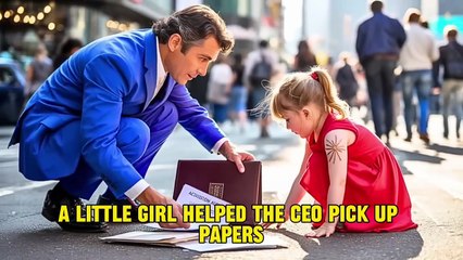 “Little Girl Helps Stranger Pick Up Papers | He Discovers Her Birthmark Matching His Family | Emotional Story”
