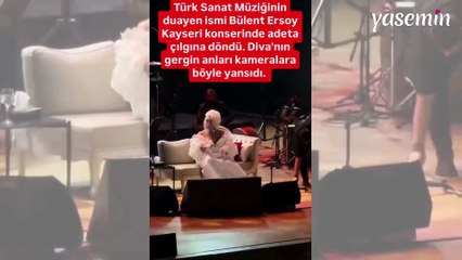 Bülent Ersoy’un Kayseri konserinde gergin anlar! Diva sahneyi birbirine kattı