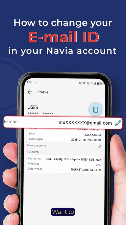 How to Change your Email ID in Navia App?