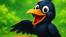 प्यासा कौवा 🐦 | बच्चों की नैतिक कहानी