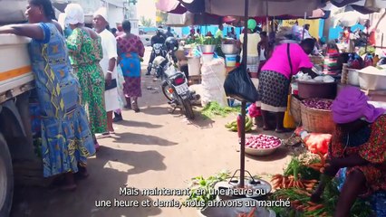 La réhabilitation de la route Lomé–Aného offre une libération pour les maraîchères. Moins de temps de trajet, plus de ventes.